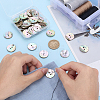 50Pcs Natural Shell Buttons BUTT-PH0001-71-3