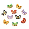 50Pcs 5 Colors Printed Alloy Connector Charms FIND-CJ0004-60-8