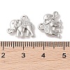 Vintage Elephant Charms PALLOY-ZN-47017-N-FF-3
