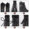 PU Leather Lace-in Boot Zipper Inserts DIY-WH0304-596A-4