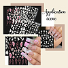 5Pcs 5 Styles Flower & Butterfly PET Nail Art Stickers MRMJ-SP0001-16-5