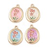 Alloy Enamel Pendants FIND-H058-01A-KCG-1