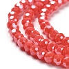 Electroplate Opaque Glass Beads Strands EGLA-A035-P4mm-A03-3