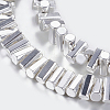 Non-magnetic Synthetic Hematite Beads Strands X-G-P338-24A-3x6mm-S-1