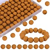 80Pcs Round Silicone Focal Beads SIL-SZ0001-24-19-1