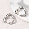 304 Stainless Steel Hoop Earrings SA-CBA46AF-26P-03-2