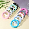 9Pcs Ring Food Grade Eco-Friendly Silicone Beads JX895I-5