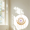 1Pc Glass Cone Hanging Suncatchers HJEW-AR0001-17-4