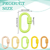 5Pcs 5 Styles Baking Paint Alloy Screw Locking Carabiners FIND-DR0002-38-2