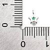 925 Sterling Silver Cubic Zirconia Charms STER-Q005-01B-B-3