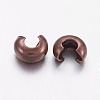 Brass Crimp Beads Covers X-KK-H289-NFR-NF-2