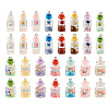 Cheriswelry 60Pcs 15 Style Wish Glass Bottle Pendants CRES-CW0001-08-9