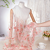 Polyester Embroidery Butterfly Flower Fabric SENE-WH0003-52-3
