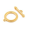 Brass Toggle Clasps KK-A223-17G-5