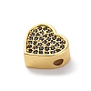 Brass Cubic Zirconia Beads LS-KK-S510-41G-01-2