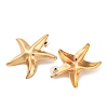 Alloy Starfish Stud Earrings for Women EJEW-U028-04G-4