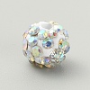 Rhinestone Pave Disco Ball Beads RB-TAC0002-02B-08-1