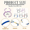 5Pcs Nylon Thread Bracelets Making AJEW-TAC00109-3