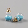 Glass Pendants LS-DIY-WH0325-34C-1
