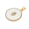 Brass Micro Pave Cubic Zirconia Pendants KK-I723-38G-2