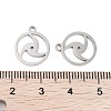 316 Surgical Stainless Steel Charms STAS-C096-11H-P-3