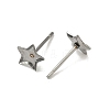 Tarnish Resistant Earring Cabochon Settings 304 Stainless Steel Ear Studs Blank Settings STAS-Q170-10-2
