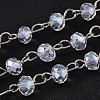 Handmade Glass Beaded Chains for Necklaces Bracelets Making AJEW-JB00132-2