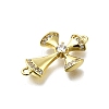 Brass Micro Pave Cubic Zirconia Pendants KK-K400-40G-2