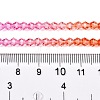 Gradient Color Baking Paint Glass Bead Strands LS-DGLA-A039-T4mm-A04-5
