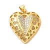 Mother's Day Brass Micro Pave Clear Cubic Zirconia Pendants FIND-Z041-20D-1