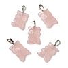 Natural Rose Quartz Pendants G-B127-09P-06-1