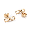 304 Stainless Steel Stud Earrings EJEW-K082-02G-3