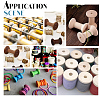   16Pcs 2 Style Wooden Empty Spools for Wire WOOD-PH0002-18-4