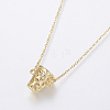 304 Stainless Steel Chain Necklaces NJEW-O108-42G-3