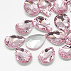 Pointed Back Glass Rhinestone Cabochons RGLA-T081-13x18mm-10-1