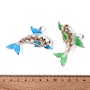 Handmade Gold Sand Lampwork Pendants LA-N048-18-5