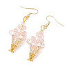 Glass Dangle Earrings EJEW-MZ00713-02-4