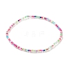 Baking Paint Glass Seed Bead Anklets AJEW-AN00469-7