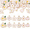 30Pcs 6 Styles Alloy and Enamel Pendants ENAM-TADJ0001-04A-1
