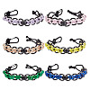 6Pcs Polyester & Spandex Cord & Resin Golf Beads Count Stroke Score Counter HJEW-DR00175-1