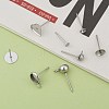 Non-Tarnish 304 Stainless Steel Stud Earring Settings & Findings STAS-MSMC002-05P-6