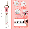 PU Leather & Cotton Name Marker Keychain AJEW-WH0514-030-2