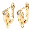 SHEGRACE Brass Micro Pave Cubic Zirconia Hoop Earring Findings XGRQ79128-940G-1
