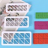 3 Sizes Right Triangle Food Grade Plastic Cookie Cutters Sets DIY-L057-10-1