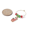 Christmas Theme Alloy Enamel Wine Glass Charms AJEW-JO00178-4