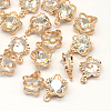 Flower Alloy Charms ZIRC-R007-044A-03-1