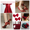 2Pcs Detachable Ribbon Satin Bowknot Shoe Decoration AJEW-PH0011-85B-6