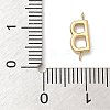 304 Stainless Steel Letter Connector Charms STAS-M108-01G-02-3