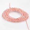 Cherry Quartz Glass Beads Strands G-N0120-32A-4mm-2