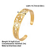 Witch Knot Hollow Out 304 Stainless Steel Cuff Bangles for Women FS-WG44EC4-02-2